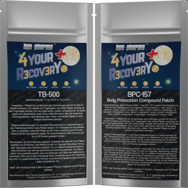 4 Your Recovery TB500 + BPC157 Patch Bundle